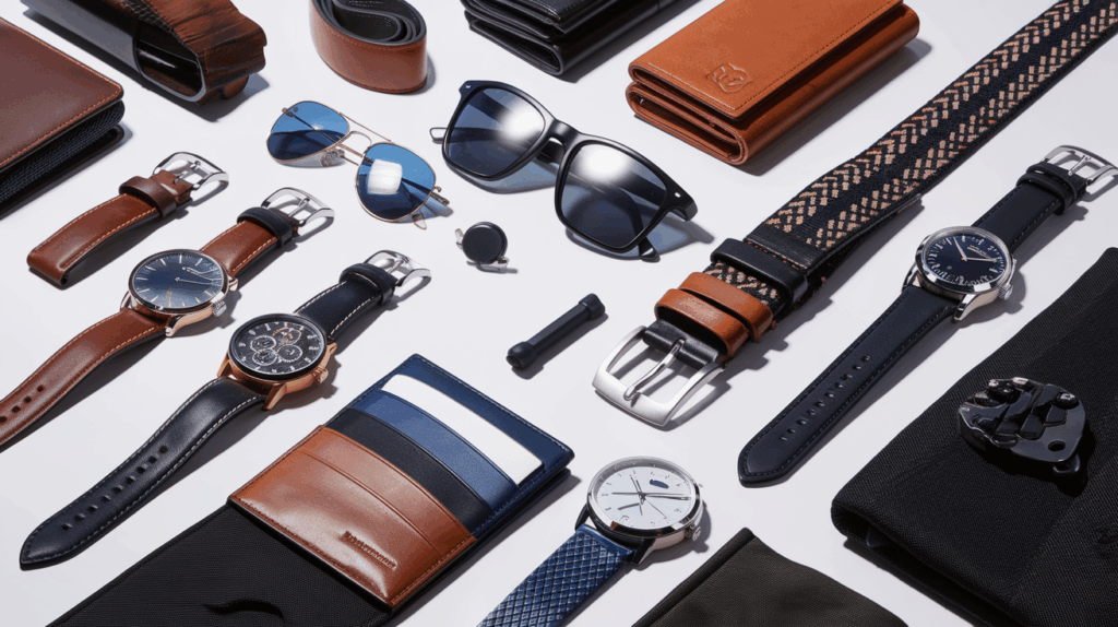découvrez notre sélection d'accessoires essentiels pour parfaire votre look masculin. que ce soit des montres élégantes, des ceintures tendance ou des sacs pratiques, trouvez tout ce qu'il vous faut pour afficher un style soigné et moderne.