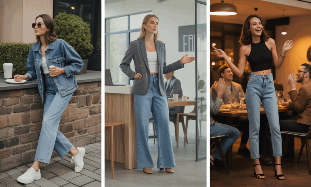 découvrez nos astuces pour porter un jean en toute occasion : du casual au chic, apprenez à associer vos jeans avec les bonnes pièces et à créer des looks adaptés pour le travail, les sorties ou les événements spéciaux.